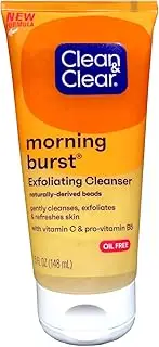 CLEAN & CLEAR Morning Burst Facial Scrub Oil-Free 5 oz (Pack of 2)