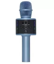 Core Innovations Wireless Bluetooth LED Karaoke Microphone, Blue