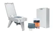 Cleanwaste GO Anywhere Portable Folding Toilet - Plus Bonus Original Wag Bag ...