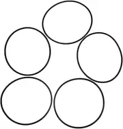 5pcs Rubber Gasket Washer Kit Gasket Kit Washers Nose Gasket