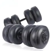 New 1-35 KG Water Filled Travel Dumbbell Set Portable Fitness Adjustable Weights