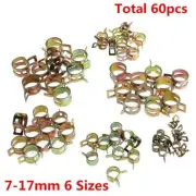 60Pcs 6 Sizes Auto Car Spring Clip Fuel Oil Water Hose Pipe Tube Clamp Fastener (for: Daihatsu)