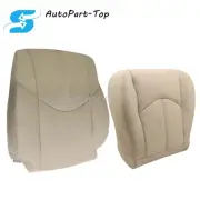 Front Driver Bottom & Top Leather Cover For 2000 2001 2002 Lexus RX300 Light Tan