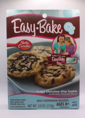 Vintage Easy Bake Betty Crocker Fudgy Chocolate Chip cookie Mix
