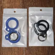 Apple AirTag Key Ring Holders, 2-Pack(Black And Blue)