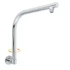 Bathroom Swivel Gooseneck High Rise Wall Arm For Shower Head Solid Brass Chrome