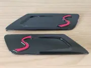 USA GLOSS BLACK MINI CLUBMAN F54 SIDE MARKER INDICATOR INNER TRIMS NOT COOPER S (for: Mini)
