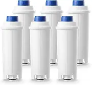 Finsna Water Filter Replacement for De'Longhi DLSC002, Compatible with Magnifica S, Dinamica, Eletta Explorer, ECAM, ETAM, EPAM Series Fully Automatic Coffee Machines & Espresso Machines (Pack of 6)