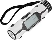 World Time Travel Clock, ABS LCD Circular World Time Digital Travel Alarm Clock With Flashlight And 16 Wake Up Melodies For Hiking Camping Traveling Outdoor