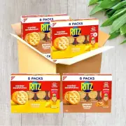 RITZ Peanut Butter Sandwich Cracker Snacks 32 Snack Packs, 6 Crackers per Pack