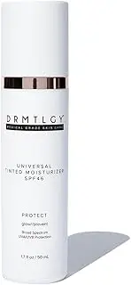 DRMTLGY Anti-Aging Tinted Moisturizer with SPF 46 - All-In-One Face Sunscreen and Foundation with Broad Spectrum Protection Against UVA and UVB Rays-Hydrating Skin Care & Face Moisturizer - (1.7fl oz/50ml)