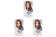 3x Clairol Nice N Easy Permanent Hair Colour Kit Grey Coverage 6R Light Auburn