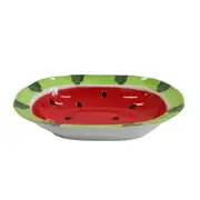 Watermelon Ceramic 24cm Plate Snack Food Serving Dish Large Tabletop Home Decor