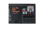 VoltX 12V Control Box 4 USB Ports With LED Lights Portable Inbuilt Voltmeter Quick Charge Camping RV Caravan Easy To Carry Anderson Plug