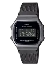 Casio Illuminator Vintage Digital Alarm Chrono Stopwatch A168WEMB1B Unisex Watch