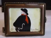THE SWORDSMAN-COPPER ENAMEL HINGED-BOX-T.LAUTREC by Kelvin Chen