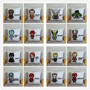 Short Plush Square Cartoon Super Hero Spiderman Iron Man Print Cushion Cover