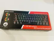 2.4Ghz Wireless/Bluetooth/Wired 60% Mechanical Keyboard,61 Key RGB Hot Swappable