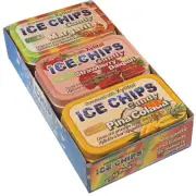 ICE CHIPS Xylitol Candy 6 Tins; Keto Friendly, Gluten Free (Party Pack)