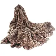 Leopard Scarf for Women, Animal Cheetah Print Shawls 59"x28" Lightweight