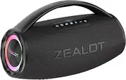 ZEALOT S97 80W Bluetooth Speaker 16000mAh Battery 36-Hours Playtime Waterproof IPX6 Outdoor Portable Speaker Loud Stereo Booming Bass TF Card/U-Disk/AUX,for Mobile/Tablet/PC/TV for Indoor/Outdoor