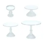 4pcs Metal Cake Stands 3/8/10/12 Inch Dessert Table Display Set, White