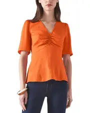 L.K.Bennett Gabbi Silk-Blend Woven Top