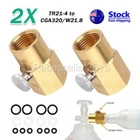 2*Soda Stream Cylinder Refill Adapter Gas CO2 For Sodastream TR21-4 to W21.8-14