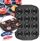 12 Cups Maker Cake Doughnut Cake Baking Mould Dough Tray Mini Cute Donut Mould