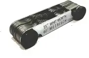 British Whitworth BSW & Metric Screws Bolts Pitch Measure Thread Gauge 51