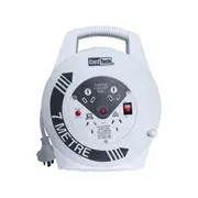 CordTech 7CDY-MP 4 Outlet 10A Home Office Cable Reel with overload Protection 7m