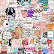 Puraesla 120 PCS Book Stickers for Kindle, Smutty Bookish Sticker Pack for Readers Adult Spicy Booktok Vinyl Decals for Laptop IPAD Ebook Reader Water Bottle Girls Holographic Waterproof Smut Romance
