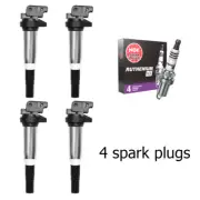 Ignition Coil & NGK Ruthenium Spark Plug For Rolls-Royce 6.7L Mini Cooper UF667 (for: Mini)