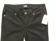 NWT PAIGE $179 'Transcend' Verdugo Ankle Skinny Jeans*Black Shadow Wash*26 Waist