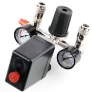 Air Compressor Pressure Control Switch Valve & Gauges Replacement Parts 16A 230V