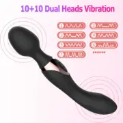 G Spot Vibrator Rechargeable Clit Stimulator AV Dildo Wand Sex Toys for Women