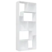 vidaXL Book Cabinet White Engineered Wood Home Organiser Storage Bookshelf