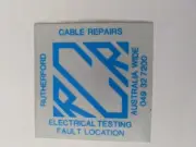Retro Mining Sticker - Rutherford Cable Repairs