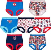 [Marvel] Baby Boys' Superhero Potty Training Pants, Success Chart & Stickers with Spiderman, Iron Man, Hulk & More Sizes 18m-4t, 7-Pack Spiderman Classic