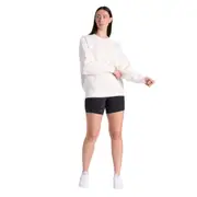 Reebok Lux Oversized Crew Sweatshirt Chalk Women's Casual Pullover Jacket