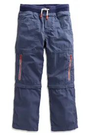 Mini Boden Kids' Techno Convertible Pants in Robot Blue at Nordstrom, Size 6Y