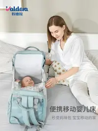 在飛比找樂天市場購物網優惠-valdera年新款輕便媽咪包可摺疊大容量多功能母嬰背包雙肩