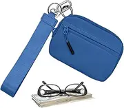[Generic] Keychain Wristlet Wallet - Credit Card Wallet - Waterproof Nylon Key Ring Wallet, Compact Credit Card Wallet with Hand Strap for Protection and Safety