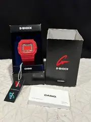 Casio Midsize G5500C-4 G-Shock Though Culture LIMITED EDITION Red Solar Digital
