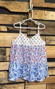 NWT GAP Girls Floral Mix Print Tiered Tank Top Size XL (12)