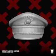 Peaked hat collection v3 Marine Corps logo custom hat for GI Joe action figure