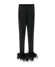 mesh plumage leggings S,M Black