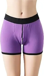[Lacnuopao] Strap Underwear Panties Strapless Strap Boxers Briefs for Men and Women Purple, Purple, X-Large