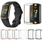 Ultra TPU Screen Protector Case Soft Bumper Protective Cover For Fitbit Charge 5