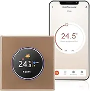 Daseeme WiFi Smart Thermostat Temperature Controller Weekly Programmable Button Control/Mobile APP/Voice Control Compatible with/Google Home, for Water/Gas Boiler 5A